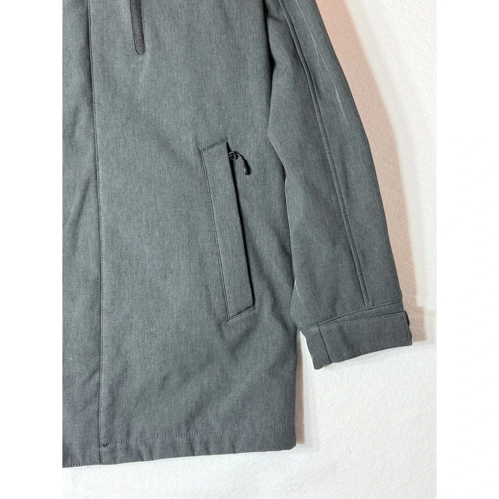 Tahari Men's Gray Hooded‎ Softshell Jacket Size L Waterproof Breathable